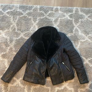 Reversible Guess Faux Fur Jacket